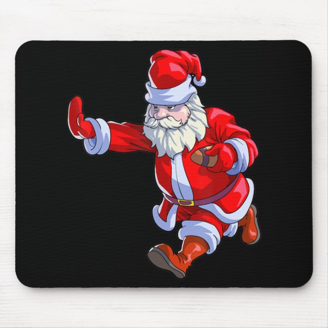 Alfombrilla De Ratón Navidades de fútbol niños hombres fútbol Santa C (Frente)