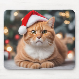 Alfombrilla De Ratón Navidades de Ginger British Shorthair