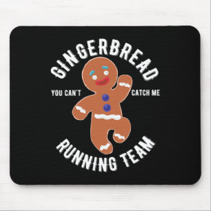 Alfombrilla De Ratón Navidades de Gingerbread Running Team Fun Gingerbr