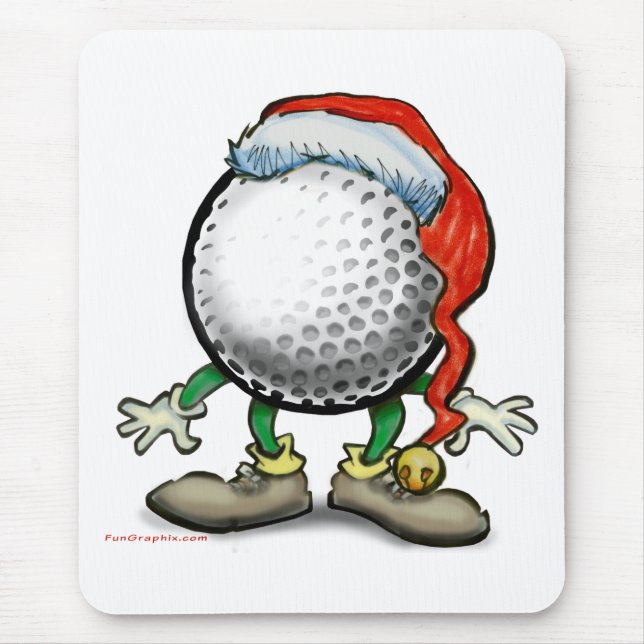 Alfombrilla De Ratón Navidades de golf (Frente)