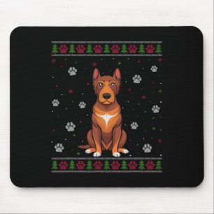Alfombrilla De Ratón Navidades de Heeler Sweater Xmas Mascota Animal Do