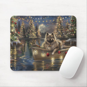 Alfombrilla De Ratón Navidades de Keeshond Voyage festivo