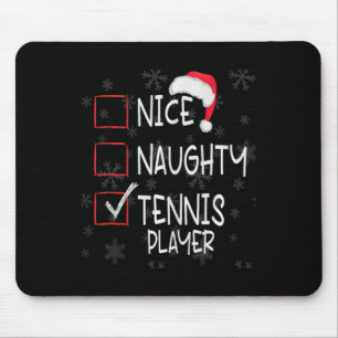 Alfombrilla De Ratón Navidades de la lista de jugadores de tenis de Niz