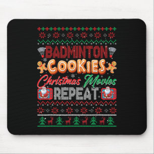 Alfombrilla De Ratón Navidades de las cookies de Badminton Películas de
