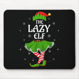 Alfombrilla De Ratón Navidades De Lazy Elf Chicas De Familia Elf Squad