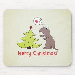 Alfombrilla De Ratón Navidades de los dinosaurios Personalizados