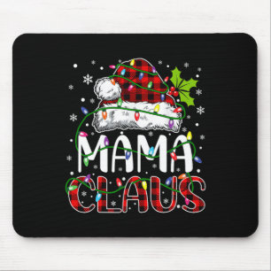 Alfombrilla De Ratón Navidades de Mama Claus iluminan Navidad familiar