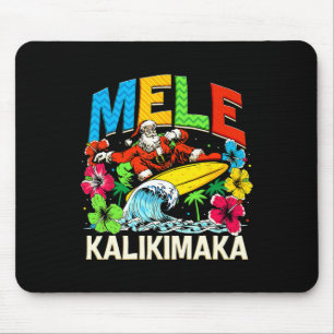 Alfombrilla De Ratón Navidades de Mele Kalikimaka Navidad Santa Summer 