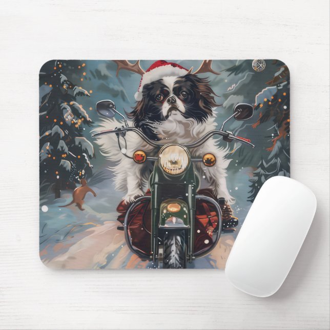 Alfombrilla De Ratón Navidades de motocicletas de ciclismo chino chino  (Con ratón)