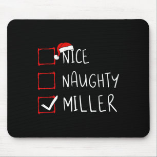 Alfombrilla De Ratón Navidades de Nice Naughty Miller List Santa Clau