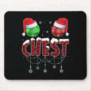 Alfombrilla De Ratón Navidades de nueces de pecho divertidas familiares