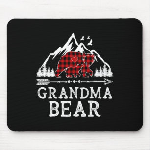 Alfombrilla De Ratón Navidades de oso de la abuela Matchi de la familia