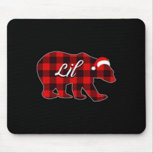 Alfombrilla De Ratón Navidades De Oso Rojo Pajama Bear Family Xm