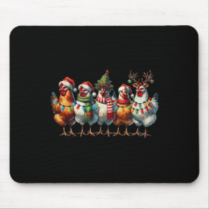 Alfombrilla De Ratón Navidades de pollo alumbran granja animal Cuesta N