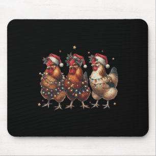 Alfombrilla De Ratón Navidades de pollo de cosecha de carne de animales