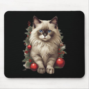Alfombrilla De Ratón Navidades de Ragdoll Baubles Navidades Xmas Pajam