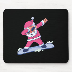 Alfombrilla De Ratón Navidades de regalo de Snowboard divertidos en Sno