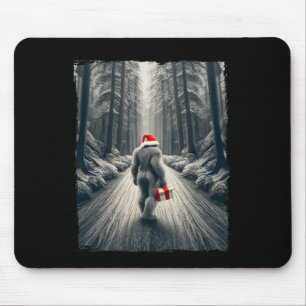 Alfombrilla De Ratón Navidades de Santa Bigfoot Sasquatch Believe