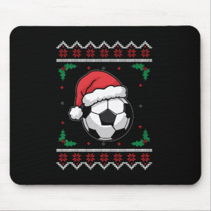 Alfombrilla De Ratón Navidades de Santa Fútbol Noche Niños Feo