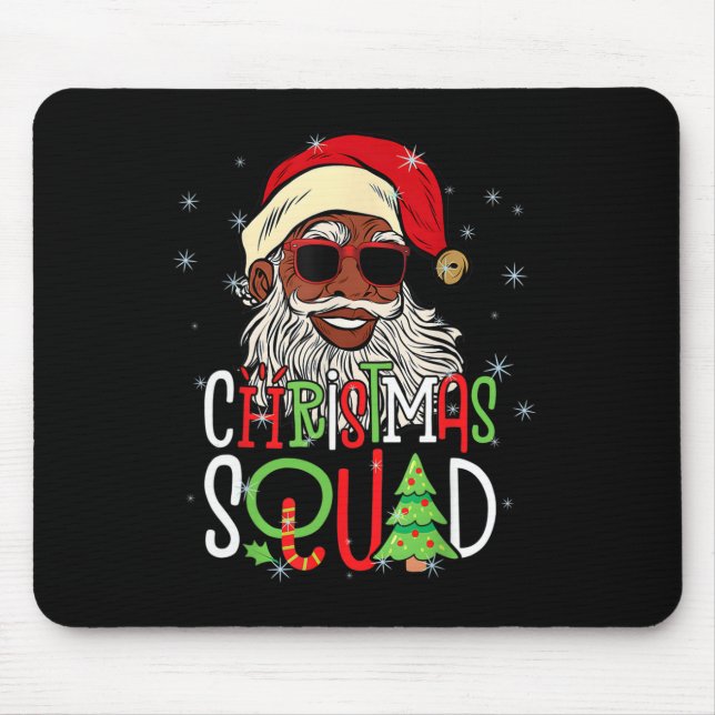 Alfombrilla De Ratón Navidades de Santa Lucía Hombres Negros Afroameric (Frente)