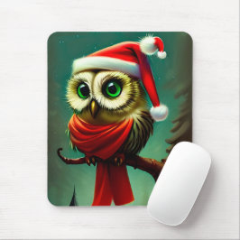 Alfombrilla De Ratón Navidades de Santa Owl de Victoria
