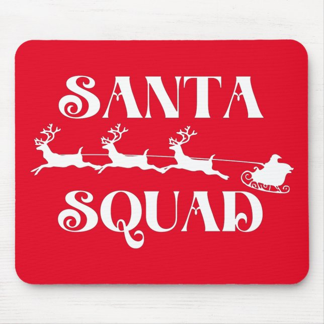 Alfombrilla De Ratón Navidades de Santa Squad (Frente)