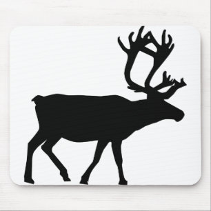 Alfombrilla De Ratón Navidades de silueta del norte del polo de animale