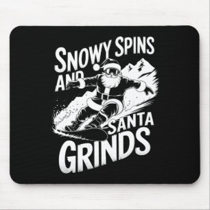 Alfombrilla De Ratón Navidades de snowboard de Santa Grinds
