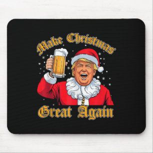 Alfombrilla De Ratón Navidades de Trump beben cerveza Trump en 2024