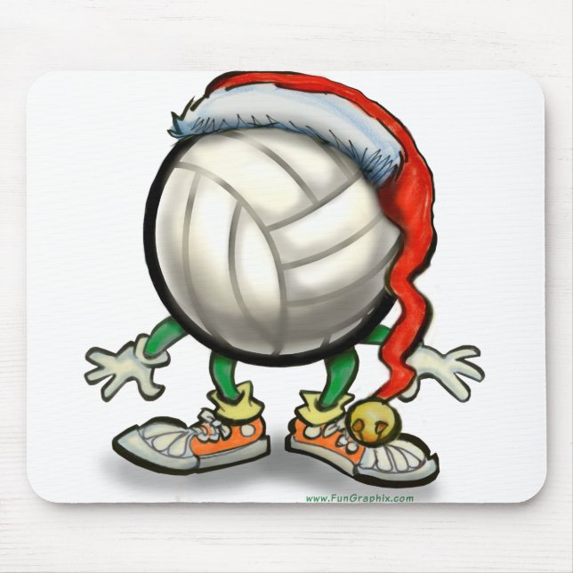 Alfombrilla De Ratón Navidades de voleibol (Frente)