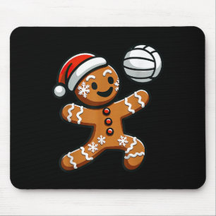 Alfombrilla De Ratón Navidades de voleibol masculino graciosos y bonito
