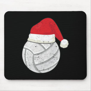 Alfombrilla De Ratón Navidades de voleibol matan a Santa Claus Gorra Xm