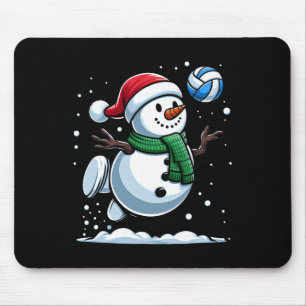 Alfombrilla De Ratón Navidades de voleibol Snowman Santa Hat Boys navid