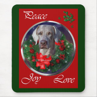 Alfombrilla De Ratón Navidades de Weimaraner