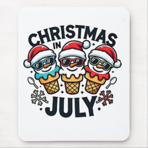 Alfombrilla De Ratón Navidades del 4 de julio Ice Cream USA