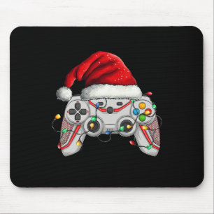 Alfombrilla De Ratón Navidades del controlador de videojuegos Santa Hat