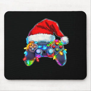 Alfombrilla De Ratón Navidades del controlador de videojuegos Santa Hat