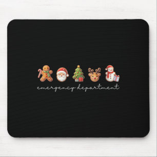 Alfombrilla De Ratón Navidades del Departamento de Emergencia Ed Tech N