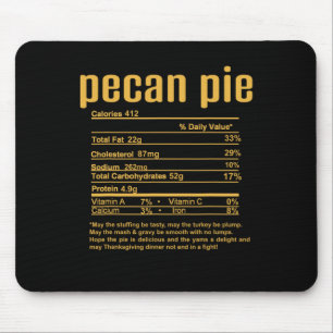 Alfombrilla De Ratón Navidades del Día de Acción de Gracias Pecan Pie H