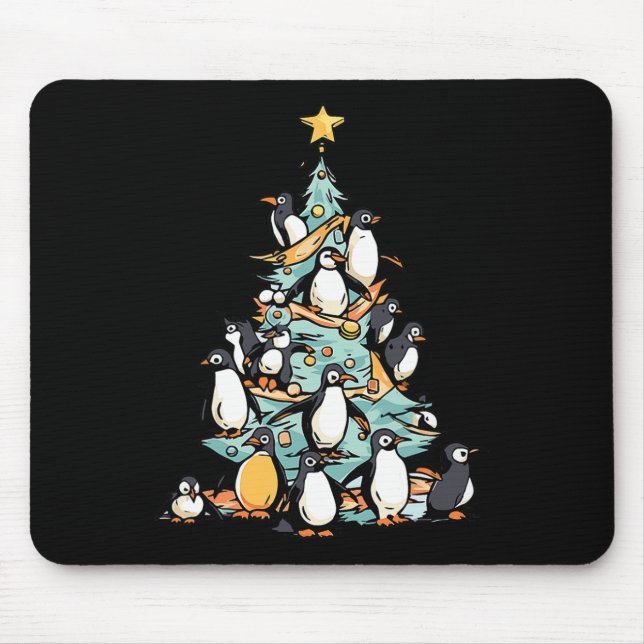 Alfombrilla De Ratón Navidades del Pingüino Día del Pájaro Hielo Santa  (Frente)
