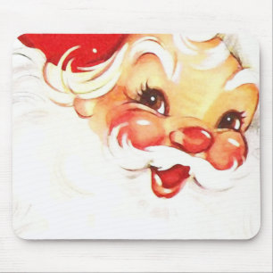 Alfombrilla De Ratón Navidades del Viejo Santa Claus Retro Jolly