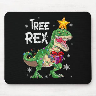 Alfombrilla De Ratón Navidades Dinosaurios Árbol Rex Pajamas Hombres Ni
