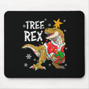Alfombrilla De Ratón Navidades Dinosaurios Árbol Rex Pajamas Hombres Ni