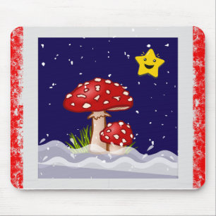 Alfombrilla De Ratón Navidades diseñan setas