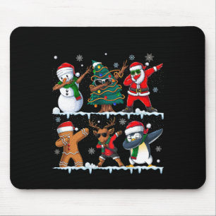 Alfombrilla De Ratón Navidades divertidos Dabbing Santa Elf Deer Friend