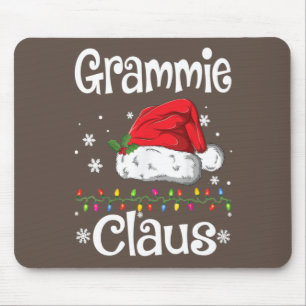 Alfombrilla De Ratón Navidades divertidos de Santa Grammie Claus en fam