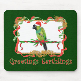 Alfombrilla De Ratón Navidades divertidos Mousepad Nanday Conure Parrot