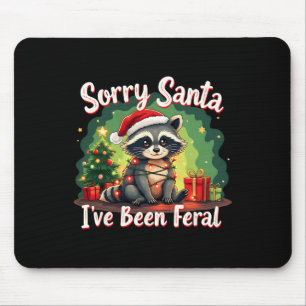 Alfombrilla De Ratón Navidades divertidos Raccoon Meme Lo siento Santa 