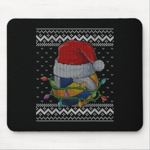 Alfombrilla De Ratón Navidades divertidos voleibol Santa Hat navidad pi
