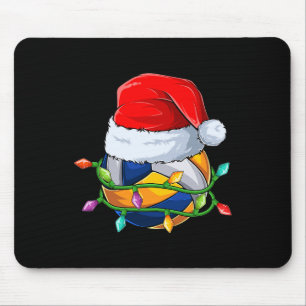 Alfombrilla De Ratón Navidades divertidos Voleibol Santa Hat Xmas Hombr